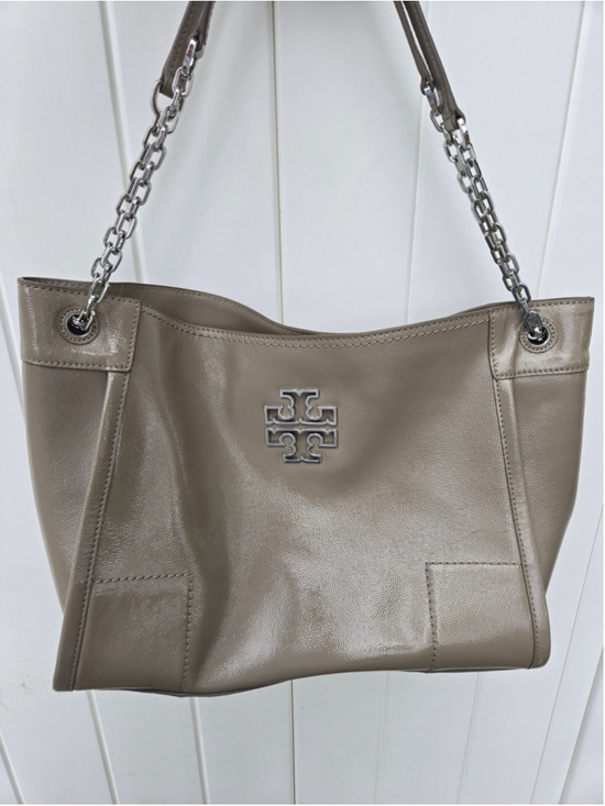 Tory Burch Handbags - Women's Tory Burch Tote Bag One Size Beige Silver